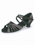 Girls Ladies Spanish Heel Ballroom Shoes